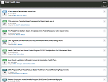 Tablet Screenshot of cmhealthlaw.com